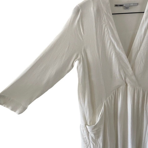 Just Female | Lola Drop Waist Mini Dress White XS - Picture 10 of 13